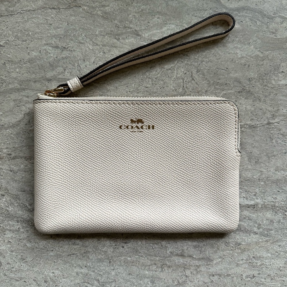 Cream Coach Wallet